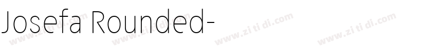Josefa Rounded字体转换
